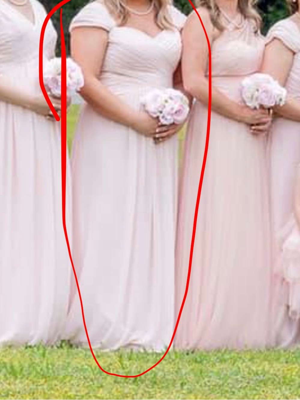 Lulu's Soft Blush Off-Shoulder Maxi Dress